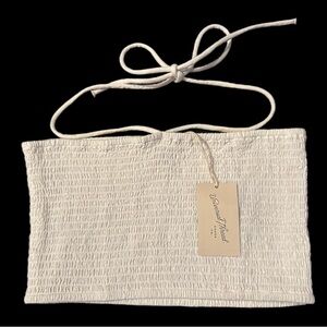 Universal Thread White Smocked Tank Top